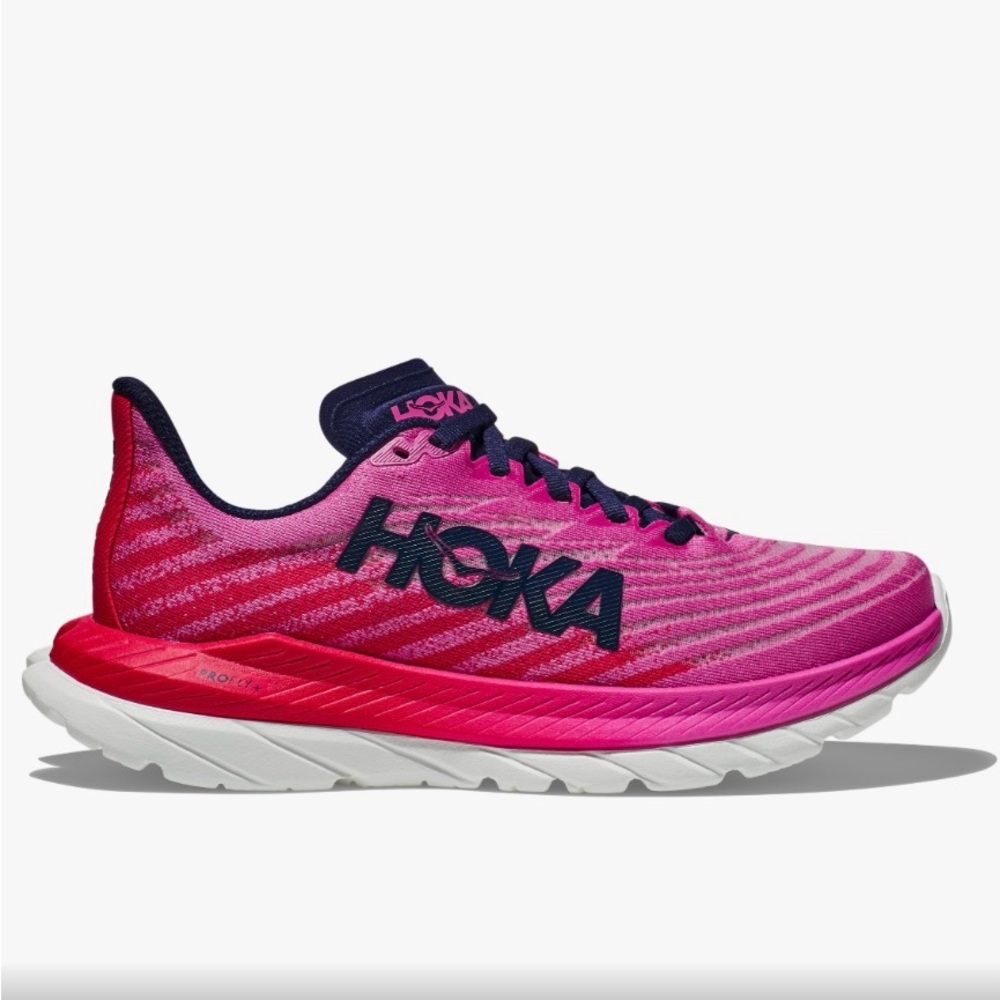 HOKA MACH 5 “STRAWBERRY/RASPBERRY” WOMEN’S RUNNING SHOE 8.5